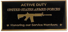 Load image into Gallery viewer, Memorial Flagpole Plaques Gold/Black