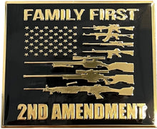 Load image into Gallery viewer, Memorial Flagpole Plaques Gold/Black