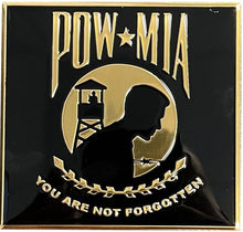 Load image into Gallery viewer, Memorial Flagpole Plaques Gold/Black