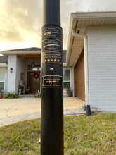 Load image into Gallery viewer, Memorial Flagpole Plaques Gold/Black