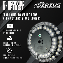 Load image into Gallery viewer, Sirius Solar Power Flagpole Light