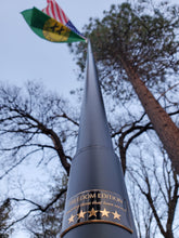 Load image into Gallery viewer, Memorial Flagpole Plaques Gold/Black