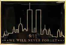 Load image into Gallery viewer, Memorial Flagpole Plaques Gold/Black
