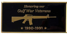 Load image into Gallery viewer, Memorial Flagpole Plaques Gold/Black
