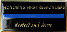 Load image into Gallery viewer, Memorial Flagpole Plaques Gold/Black
