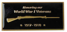 Load image into Gallery viewer, Memorial Flagpole Plaques Gold/Black
