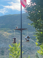 Load image into Gallery viewer, Flagpole Bird Platform and Feeders
