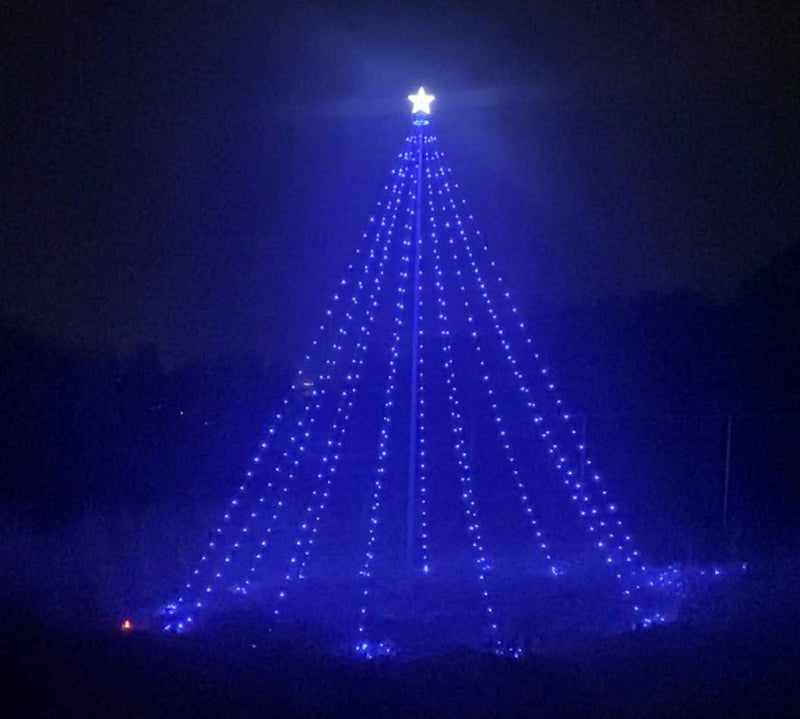 Dream Flagpole Christmas Tree Lights