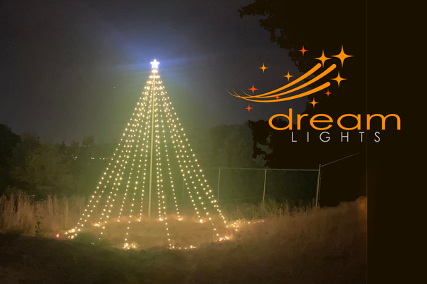 Dream Flagpole Christmas Tree Lights