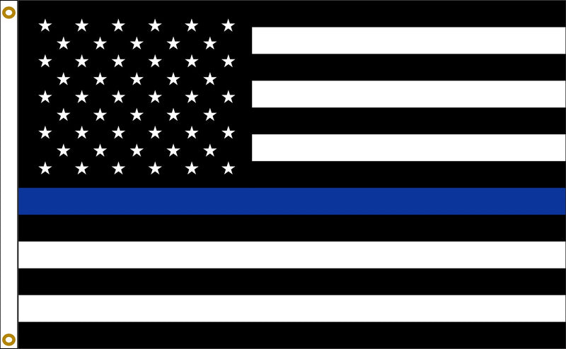 THIN BLUE LINE US FLAG