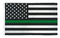 THIN GREEN LINE US FLAG