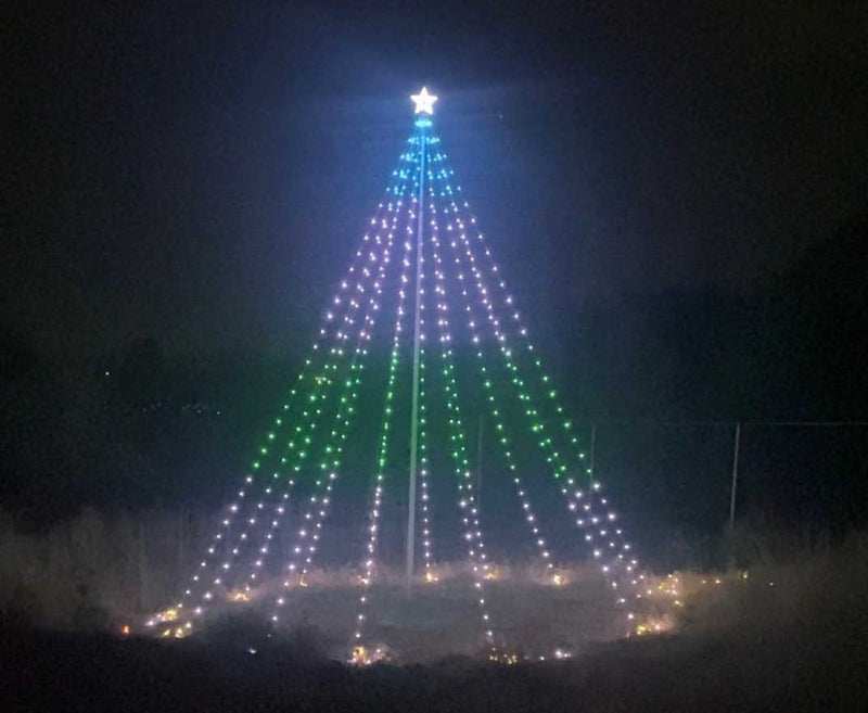 Dream Flagpole Christmas Tree Lights