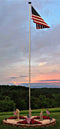 28' Sectional Flagpole - 2.4"Diameter
